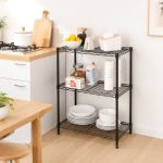 Hyper Tough Multipurpose 3-Tier Wire Shelving Rack, Black, 750 lbs Capacity - Image 6